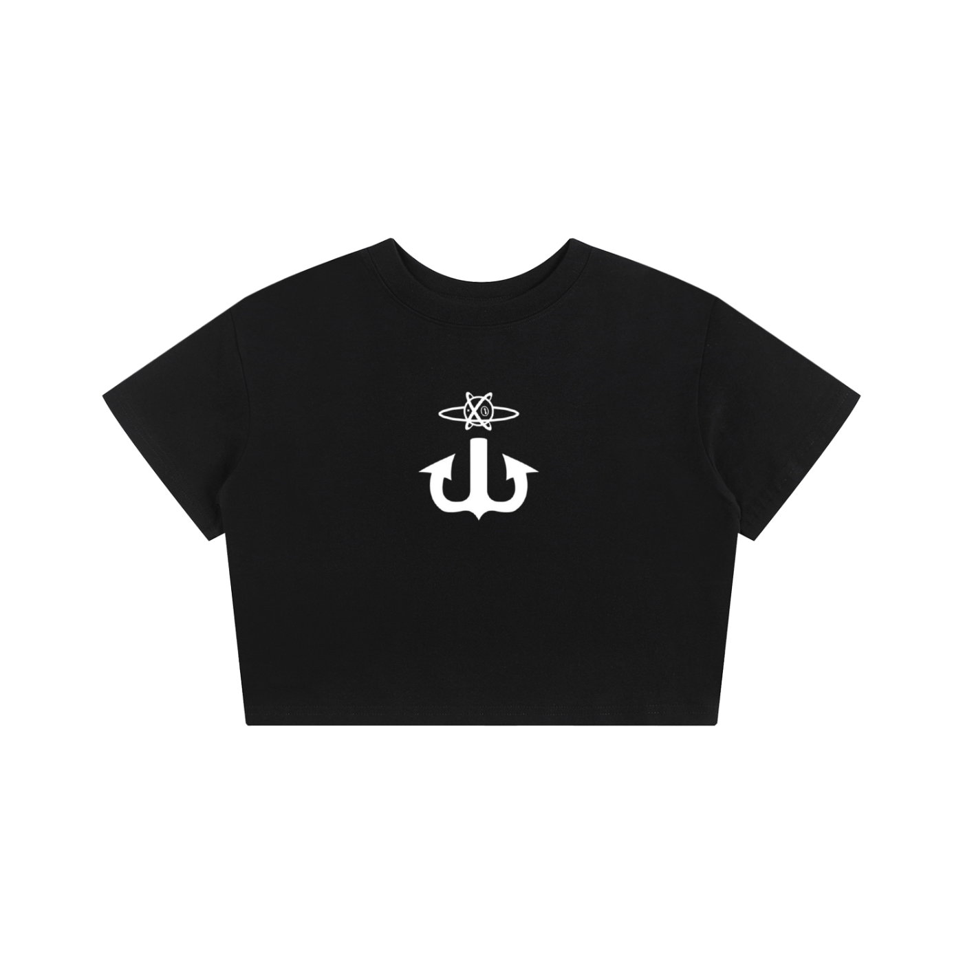 Cropped Anchor Symbol T - Black Version